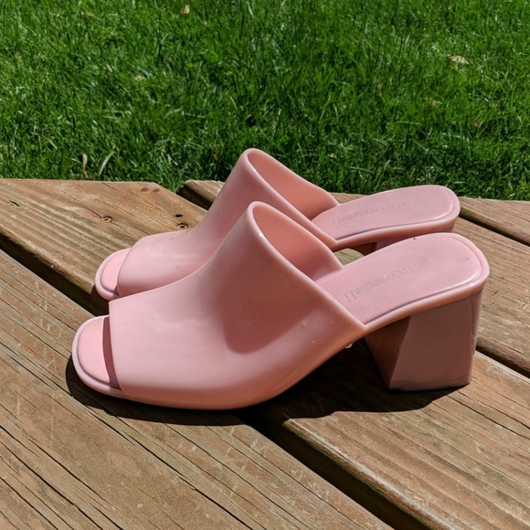 jeffrey campbell pink mules